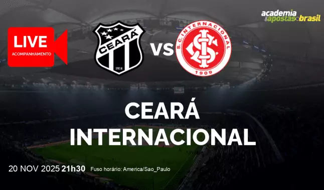 Ceará Internacional livestream | Brasileirão Série A | 20 novembro 2025