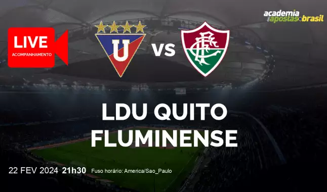 LDU Quito Fluminense livestream | Recopa Sul-Americana | 22 fevereiro 2024