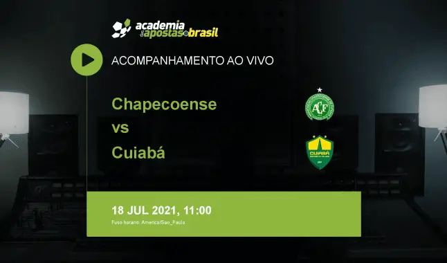 Chapecoense Cuiabá livestream | Brasileirão Série A | 18 julho 2021