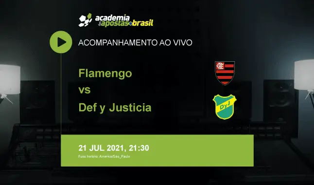 Flamengo Def y Justicia livestream | Copa Libertadores da América | 21 julho 2021