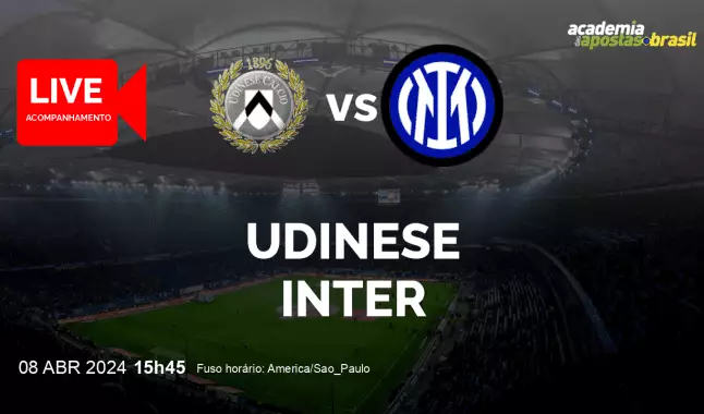 Udinese Inter livestream | Serie A TIM | 08 abril 2024