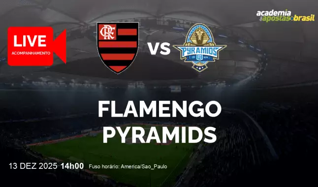 Flamengo Pyramids livestream | Mundial de Clubes FIFA | 13 dezembro 2025