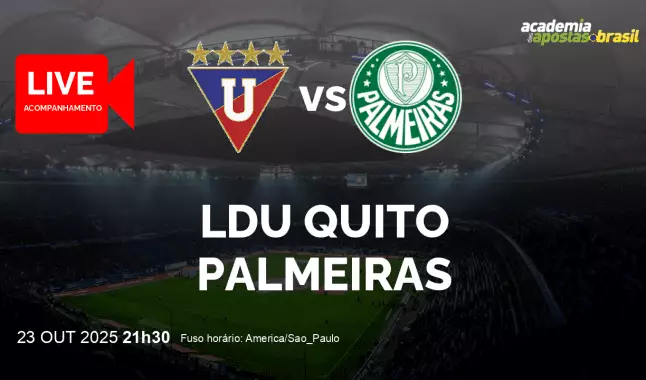 LDU Quito Palmeiras livestream | Copa Libertadores da América | 23 outubro 2025