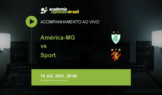 América-MG Sport livestream | Brasileirão Série A | 19 julho 2021