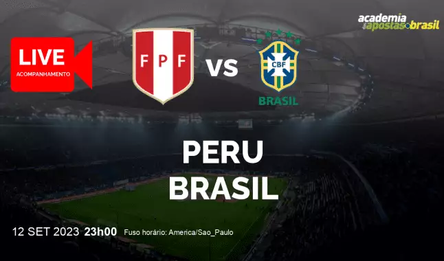 Peru Brasil livestream | Eliminatórias para a Copa do Mundo - América do Sul | 12 setembro 2023