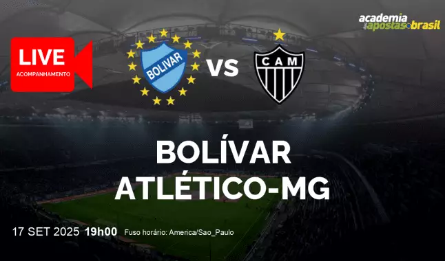 Bolívar Atlético-MG livestream | Copa Bridgestone Sul-Americana | 17 setembro 2025