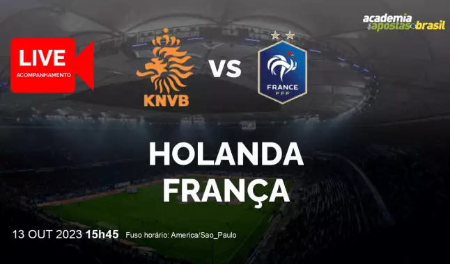 Holanda França livestream | Eliminatórias para a Eurocopa | 13 outubro 2023