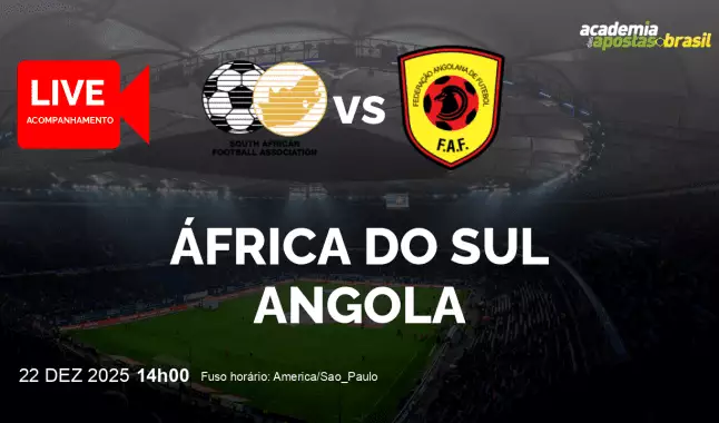 África do Sul Angola livestream | Copa das Nações Africanas | 22 dezembro 2025