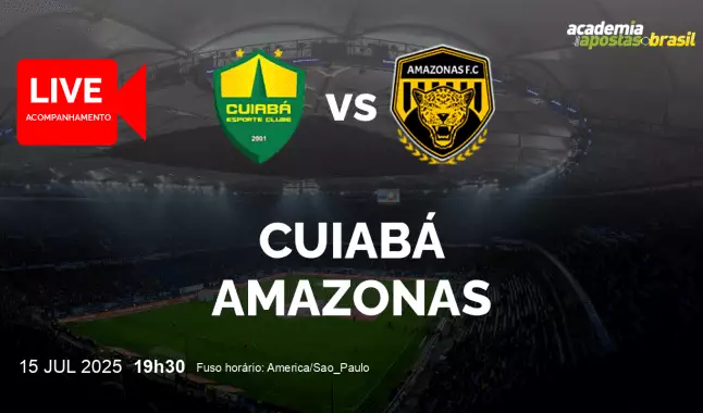 Cuiabá Amazonas livestream | Série B | 15 julho 2025