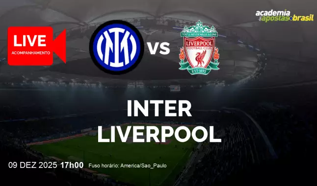 Inter Liverpool livestream | Liga dos Campeões da UEFA | 09 dezembro 2025