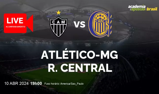 Atlético-MG R. Central livestream | Copa Libertadores da América | 10 abril 2024