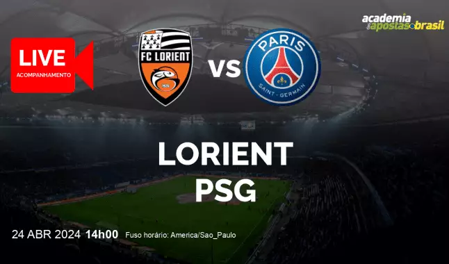 Lorient PSG livestream | Ligue 1 | 24 abril 2024