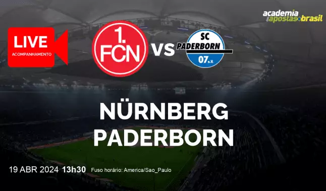 Nürnberg Paderborn livestream | 2. Liga | 19 abril 2024