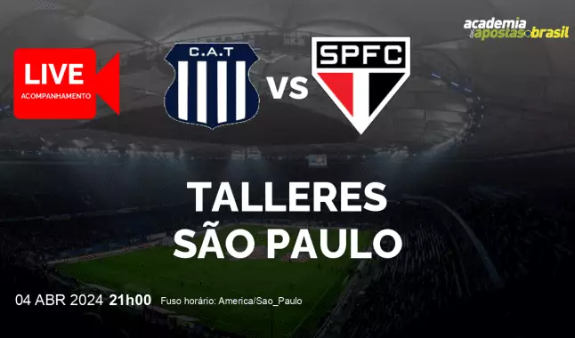 Talleres São Paulo livestream | Copa Libertadores da América | 04 abril 2024