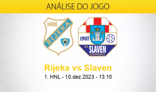 HNK Rijeka - NK Slaven Belupo placar ao vivo, H2H e escalações