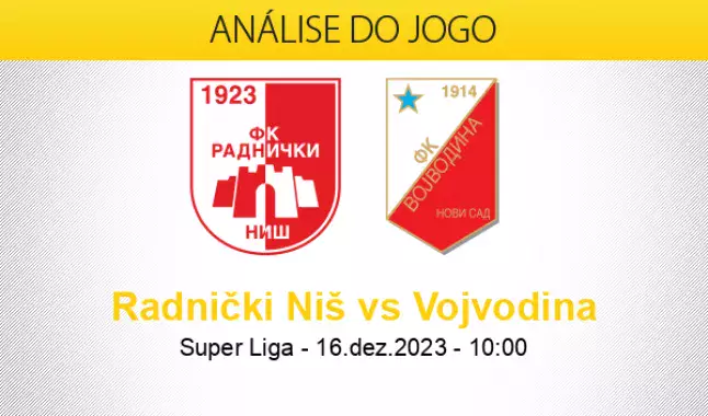 Radnicki Nis - FK Vojvodina » Pronósticos, Resultados & Estadísticas +  Cuotas